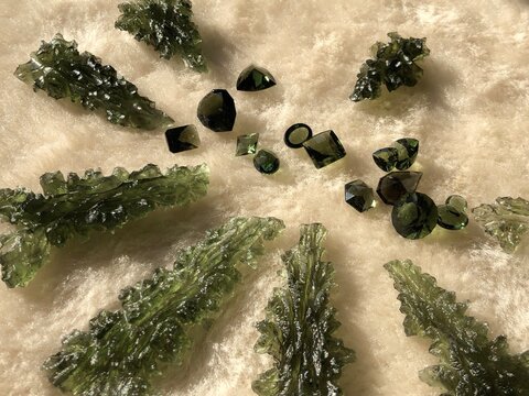 The best top quality Moldavite hedgehogs and gems