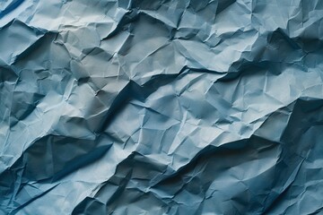 Blue crumpled paper background