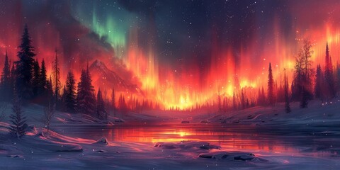 Obraz premium Beautiful winter nature landscape, amazing mountain view. Scenic image of woodland. Frosty day on ski resort