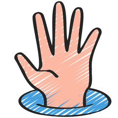 Obraz premium Helping Hand Icon