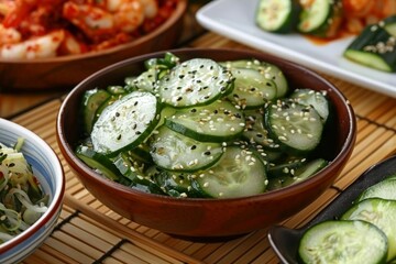 Exquisite Asian Cuisine: Sesame Seed Cucumber Salad