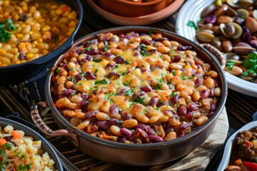 Flavorful Fusion: Romano Bean Casserole with Varied Sides