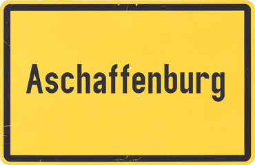Ortsschild Aschaffenburg