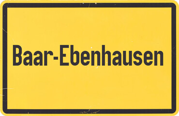 Ortsschild Baar-Ebenhausen