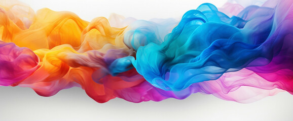 Captivating mixture of colors forming a mesmerizing gradient, captured in high-definition detail to...