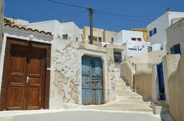 traditional house in oia city