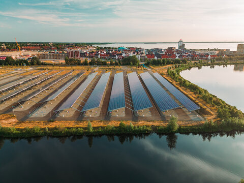 Solar energy farm in the Netherlands 