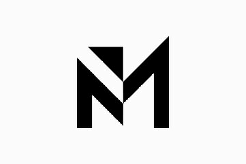 letter M geometric Vector Logo Premium 
