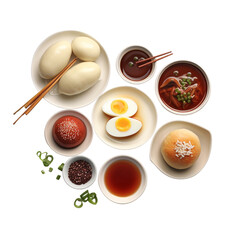 Warabimochi isolated on transparent background