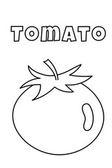 Coloring With Thick Lines Is Perfect For The Little Ones, Like This Tomato Coloring Page