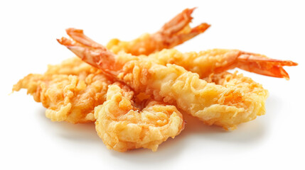 a Japanese Cuisine, Tempura, with isolated on white background