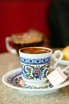 Turkish Coffee with Turkish Delight