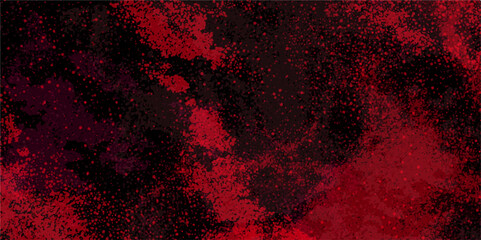 Red grunge wall texture dark black red light effect vintage surface. Grungy red canvas defocused Lights and dust particles abstract background. Blood dark wall texture background