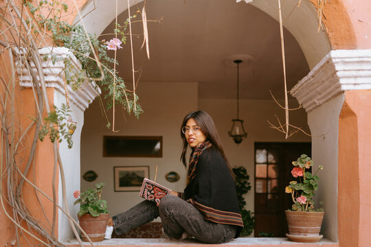 Writing under the arch
