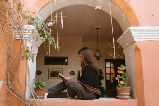 Writing under the arch