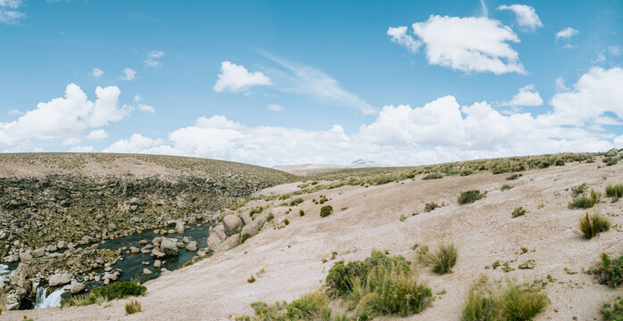 Panoramic image of a natural park