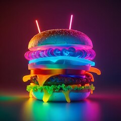 burger in the night