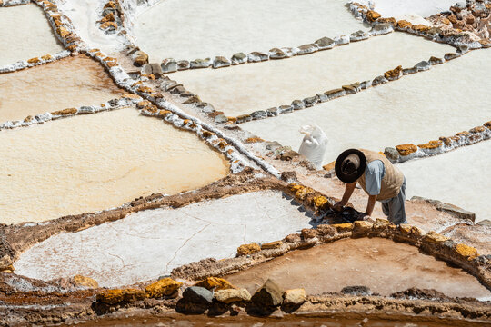 Salt Mines in Maras Cusco Peru