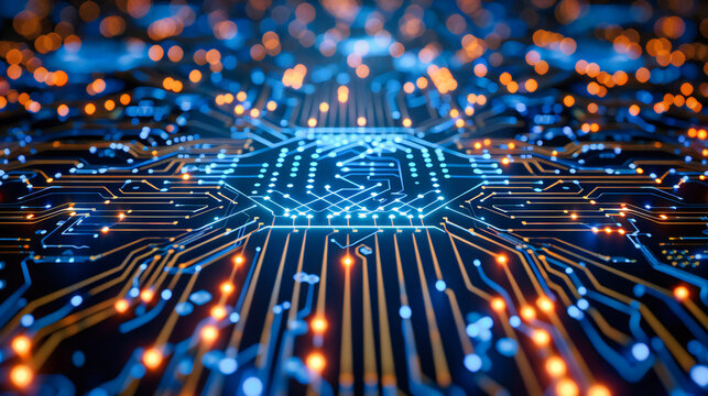 The Heart of Technology, A Close-Up on Digital Progress, The Pulse of Computing Power - Powered by Adobe