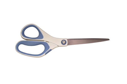 Isolated pair of scissors