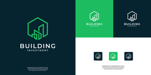 Architecture Building Logo Design Template.