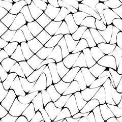 Wavy pattern creating a sense of movement, seamless black and white background with a flowing