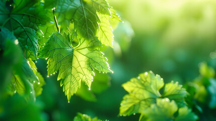 Fototapeta na wymiar In the Vines Clasp, A Lush Green Grip on Life, Natures Tenacity in the Sun