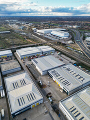 High Angle View of Dagenham London City of England UK