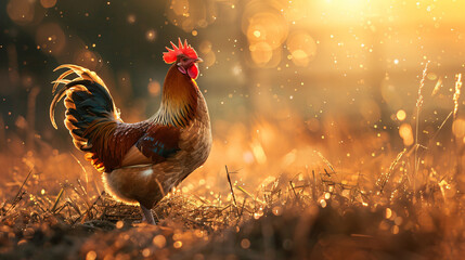 Chicken HD 8K wallpaper Stock Photographic