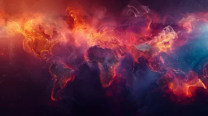 Poster Carte du monde world map