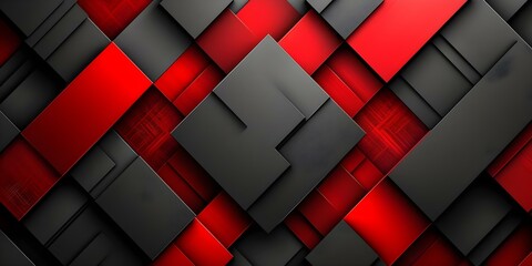 Red and Black Gradient Pattern on a Sleek Modern Tech Background. Concept Tech Background, Gradient Pattern, Sleek Design, Red and Black Color Palette