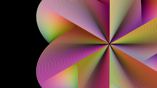 Bright color diagonal geometric shape.