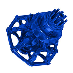 Metal abstract object,3d render © neurostructure