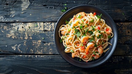 Elegant Seafood Linguine with Parsley and Olive Oil Drizzle
