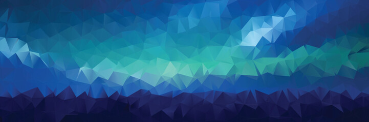 Low poly abstract blue background, trendy, geometric, cyber polygonal wallpaper