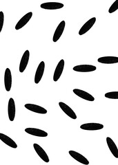 Hand-drawn dots circles geometric original pencil pattern illustration bold black grey doodle shapes abstract high quality line contour strokes stamp curve white isolated
