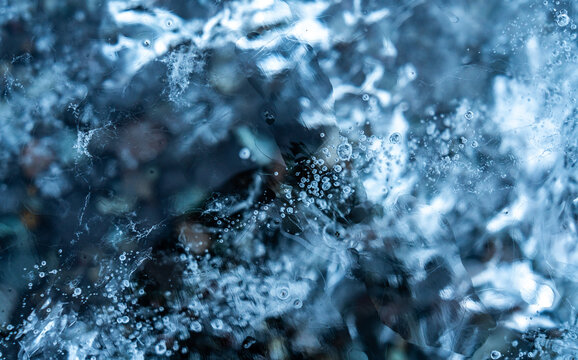 Abstract Dark Ice Patterns
