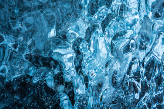 Fototapeta Abstract Dark Ice Patterns