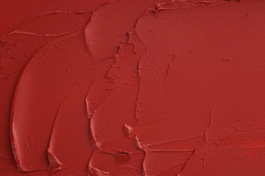 Red matte lipstick texture