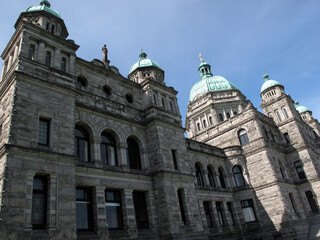 Parliament Buildings - Provincial Legislature - Victoria - Vancouver island - British Columbia -...