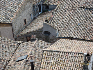 Bolsano - Old tiled rooftops - Tuscia - Italy