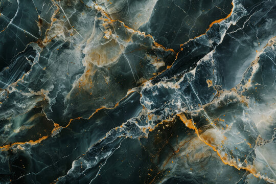 A texture of a marble surface with veins, swirls, and spots