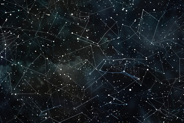 A pattern of stars with points, glows