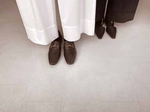 shoes and trousers