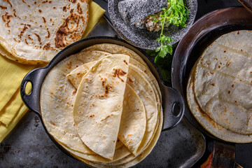 Crunchy Delight: 4K Ultra HD Image of White Baked Corn Tortilla Close-Up