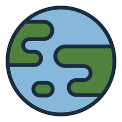 Earth planet global icon
