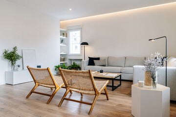 modern and cozy living room 