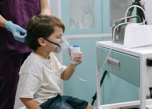 Child using Nebulizer