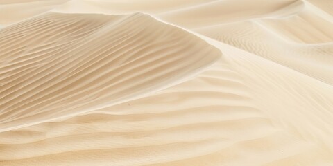Fototapeta na wymiar A sandy desert landscape with a few small dunes
