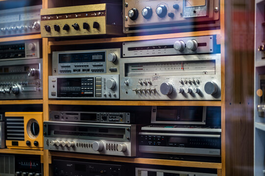 Vintage audio and video gear in store